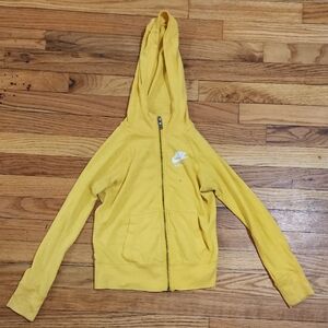 Nike Yellow Zip-Up Hoodie